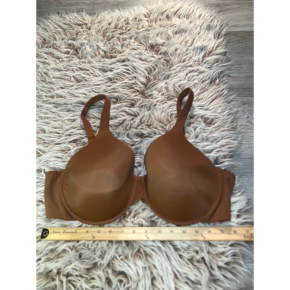 Ambrielle women’s full figure everyday full coverage brown bra - Picture 6 of 8